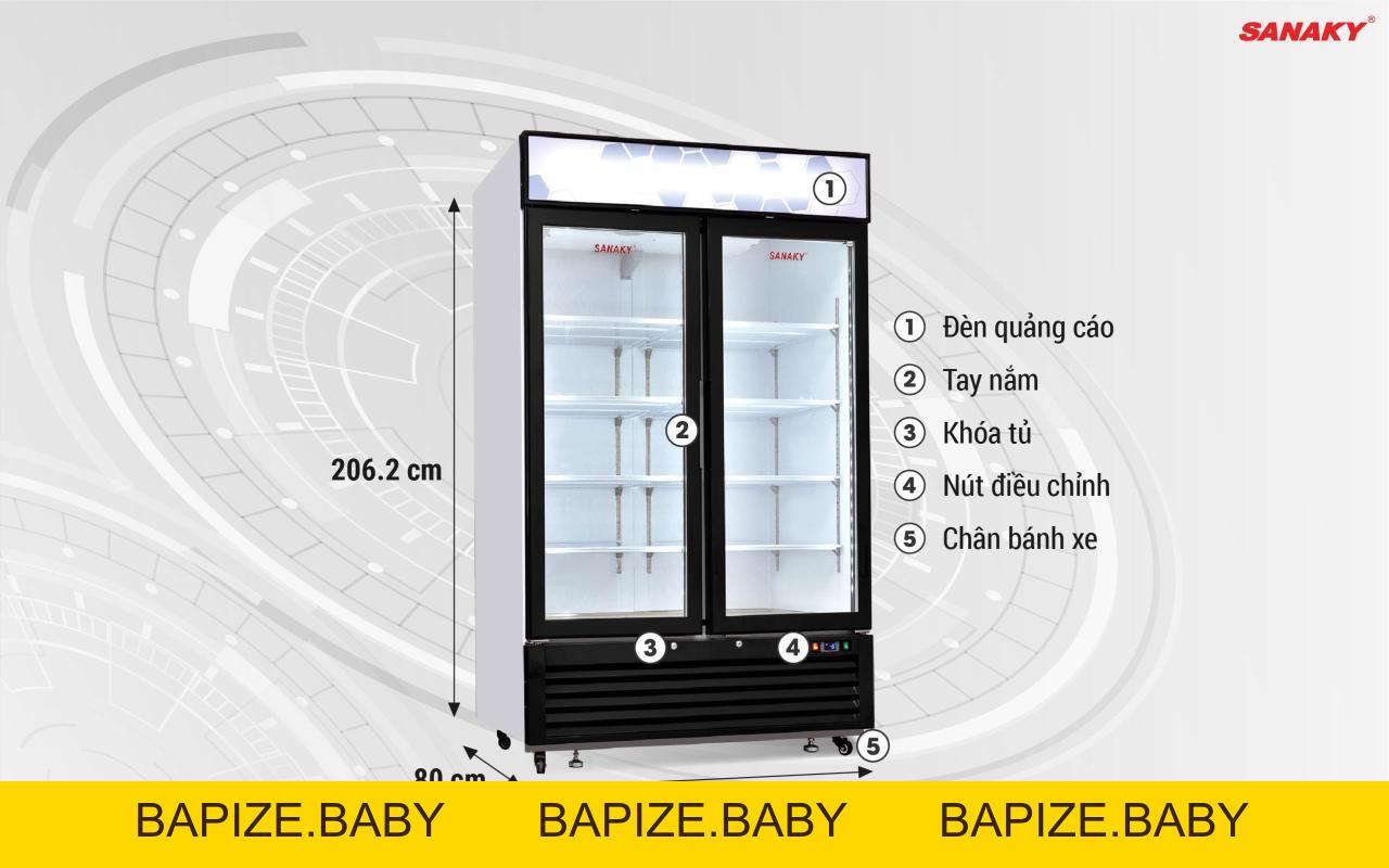 Tủ Đông Đứng Sanaky VH-1368K 1320 lít - bapize.baby - bapize