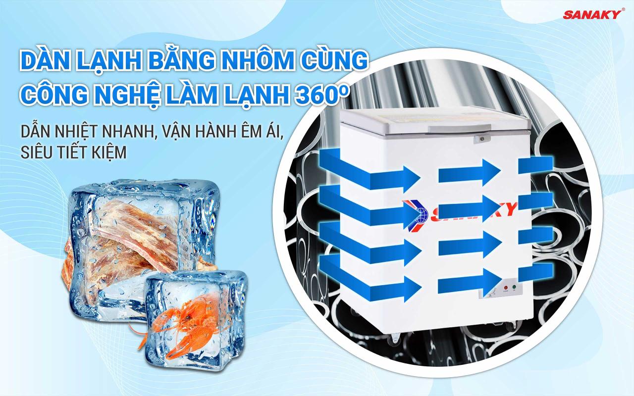 Tủ Đông Sanaky VH-150HY2 100 lít - bapize.baby - bapize