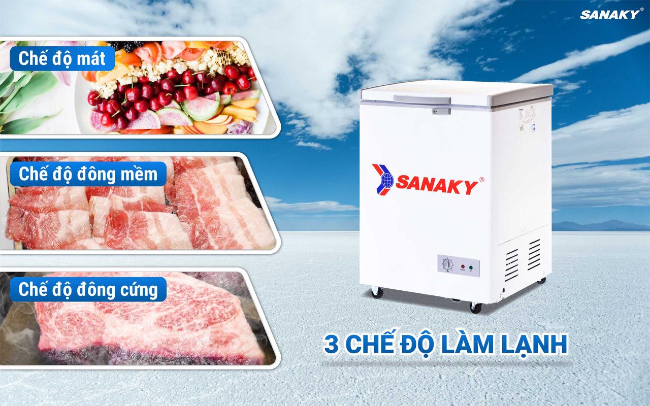Tủ Đông Sanaky VH-150HY2 100 lít - bapize.baby - bapize