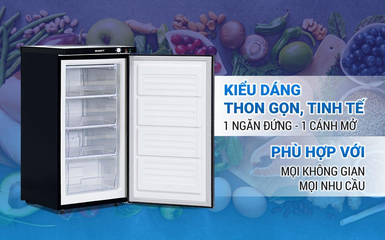 Tủ Đông Đứng Sanaky VH-160VD3 118 lít - bapize.baby - bapize