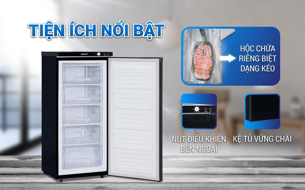 Tủ Đông Đứng Sanaky VH-180K 150 lít - bapize.baby - bapize