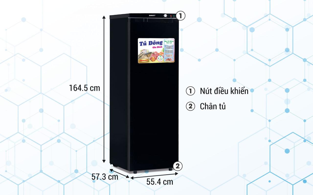 Tủ Đông Đứng Sanaky VH-230K 213 lít - bapize.baby - bapize