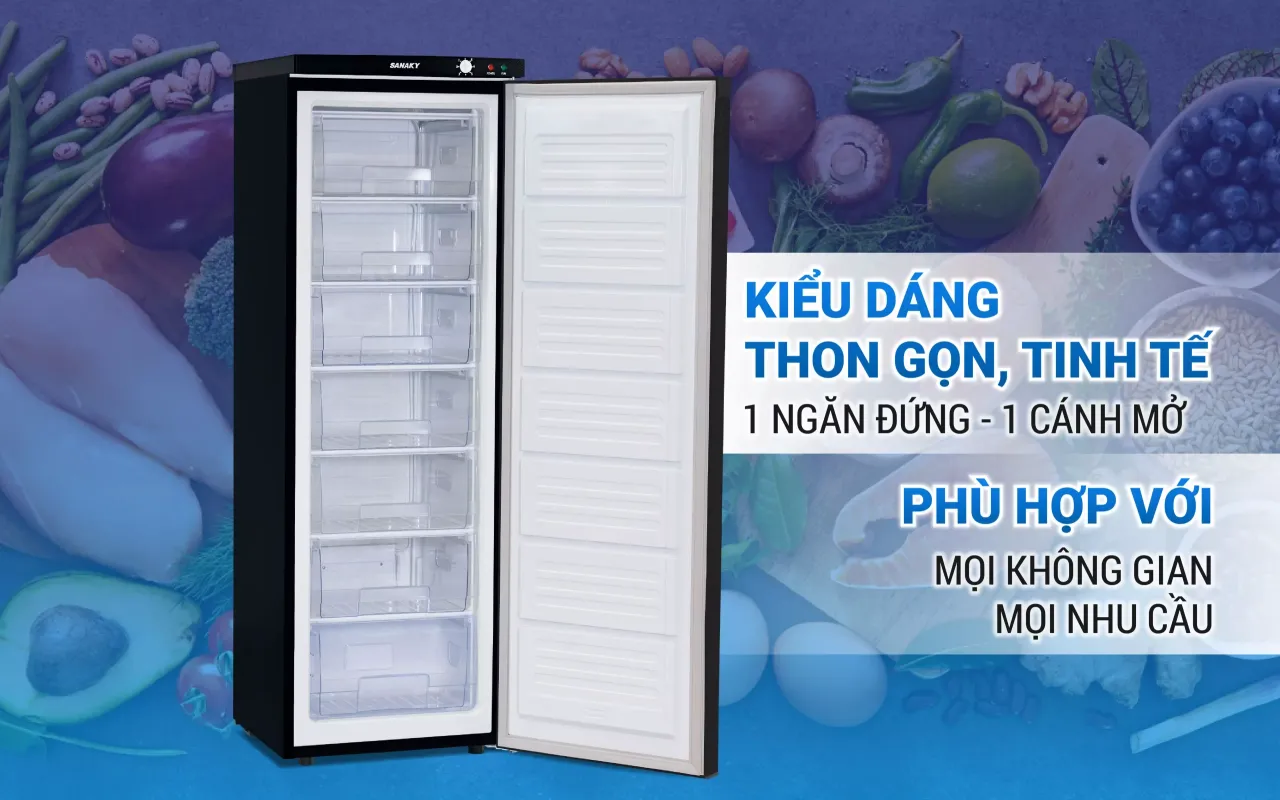 Tủ Đông Đứng Sanaky VH-230K 213 lít - bapize.baby - bapize