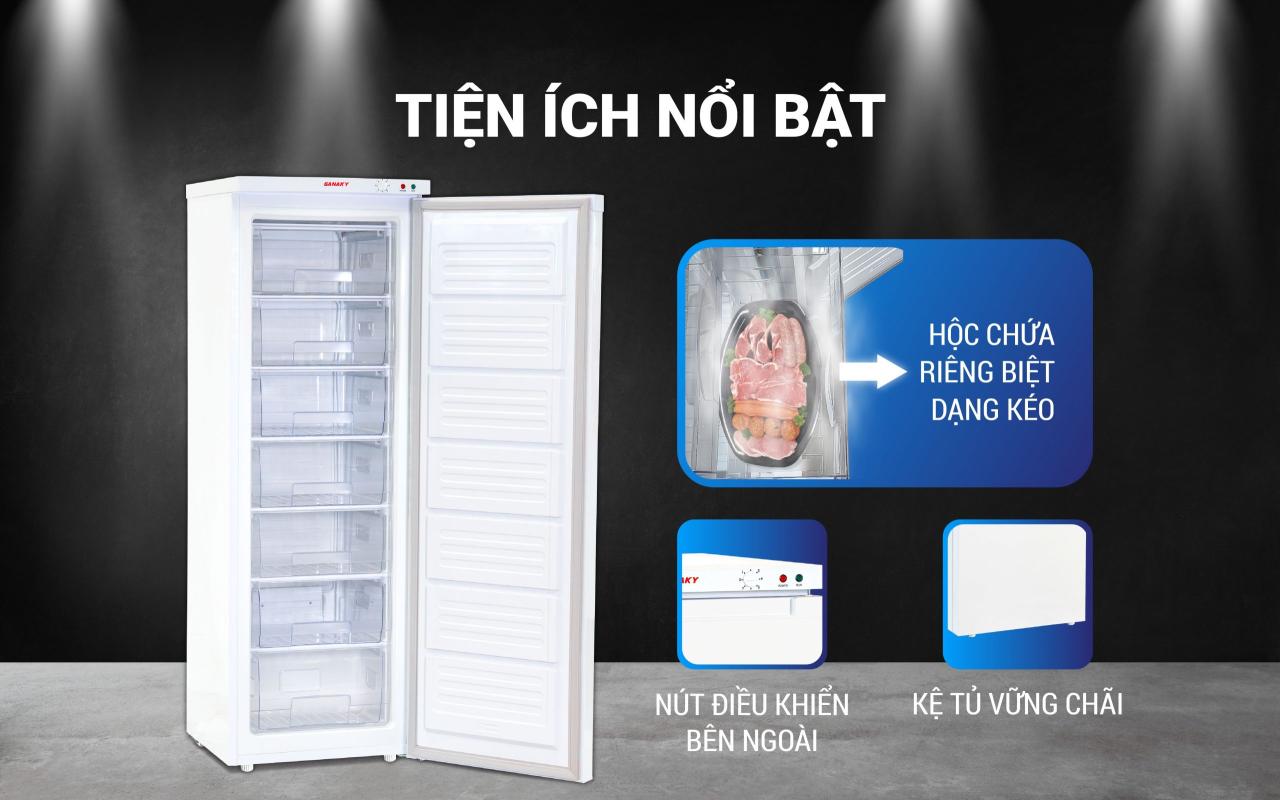 Tủ Đông Đứng Sanaky VH-230VD 213 lít - bapize.baby - bapize