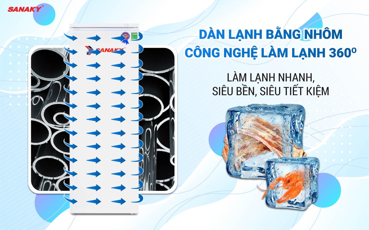 Tủ Đông Đứng Sanaky VH-230HY 230 lít - bapize.baby - bapize