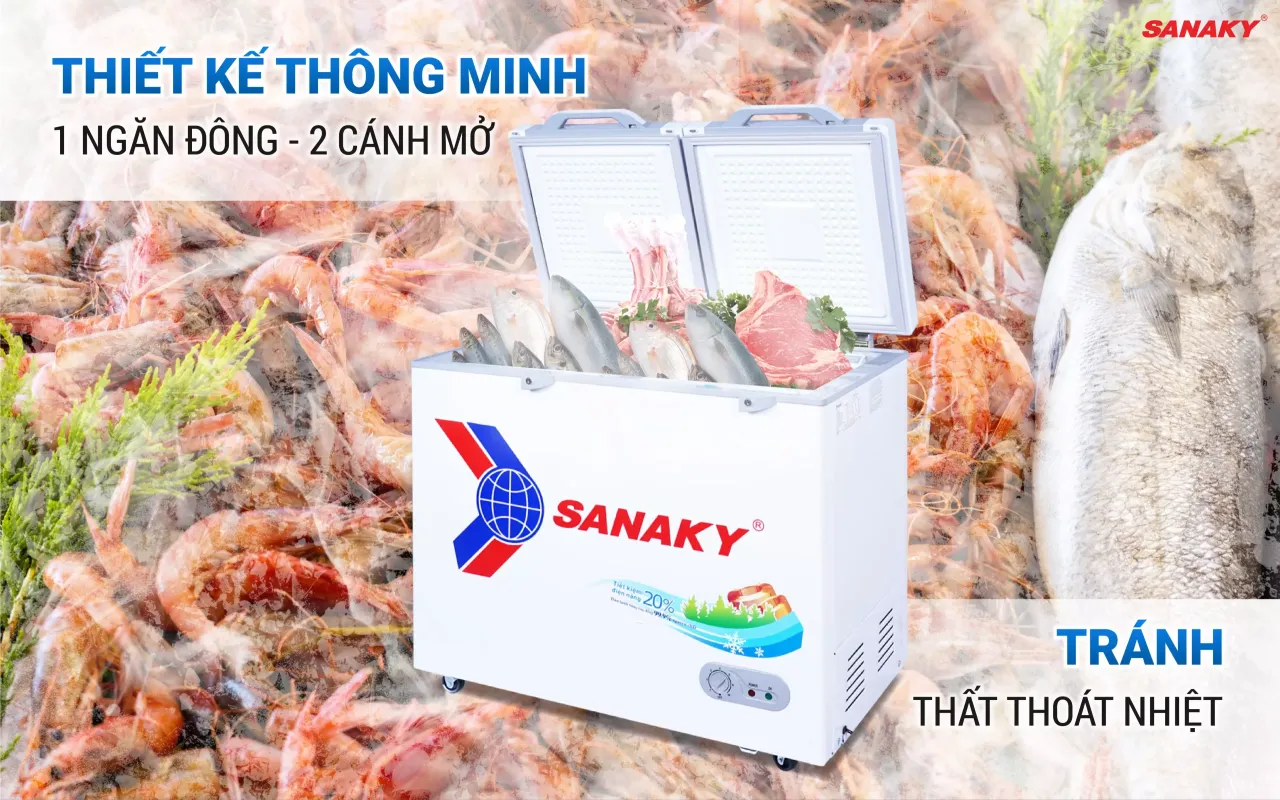 Tủ Đông Sanaky VH-2599A2KD 208 lít - bapize.baby - bapize Tủ Đông Sanaky VH-2599A2KD 208 lít - bapize.baby - bapize