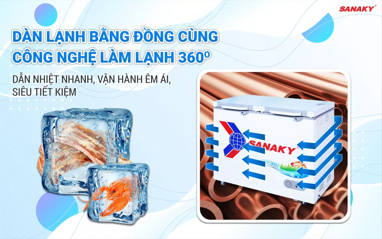 Tủ Đông Sanaky VH-2599A2KD 208 lít - bapize.baby - bapize Tủ Đông Sanaky VH-2599A2KD 208 lít - bapize.baby - bapize