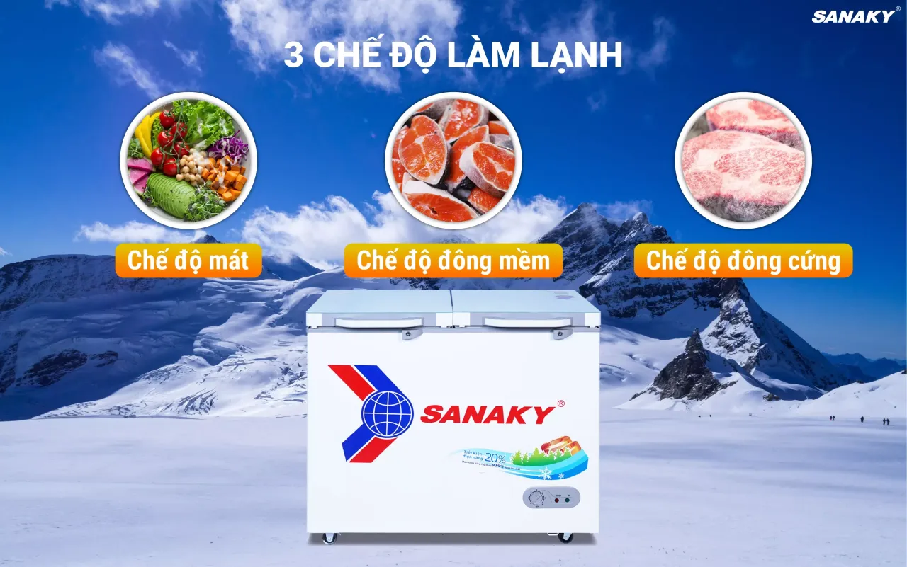 Tủ Đông Sanaky VH-2599A2KD 208 lít - bapize.baby - bapize Tủ Đông Sanaky VH-2599A2KD 208 lít - bapize.baby - bapize