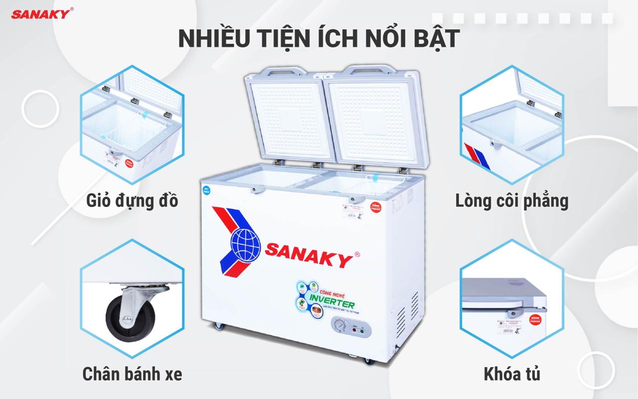 Tủ Đông Sanaky Inverter VH-2899W4K 220 lít - bapize.baby - bapize