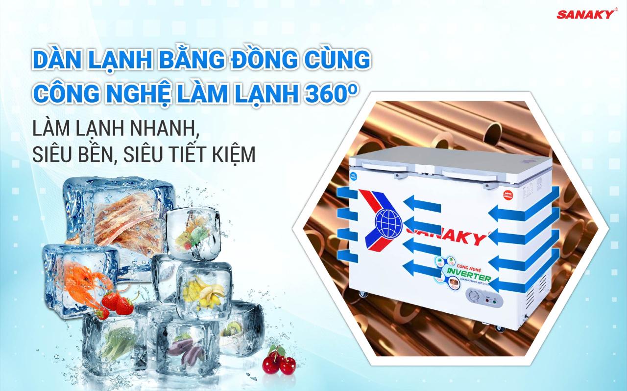 Tủ Đông Sanaky Inverter VH-2599W4K 195 lít - bapize.baby - bapize