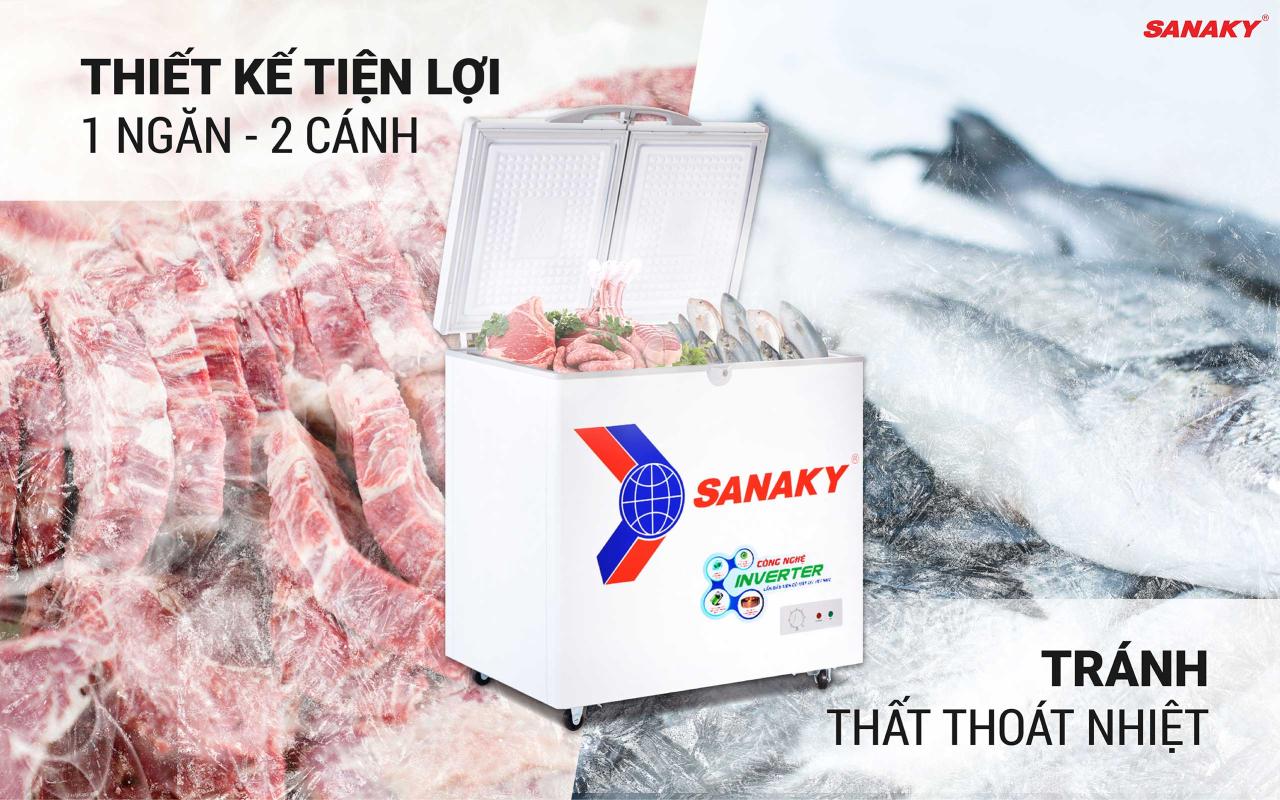Tủ Đông Sanaky Inverter VH-2599A3 208 lít - bapize.baby - bapize