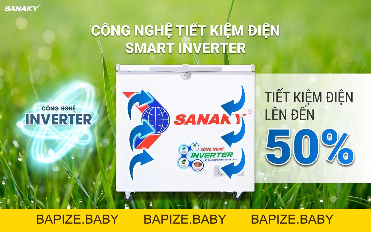 Tủ Đông Sanaky Inverter VH-2599A3 208 lít - bapize.baby - bapize