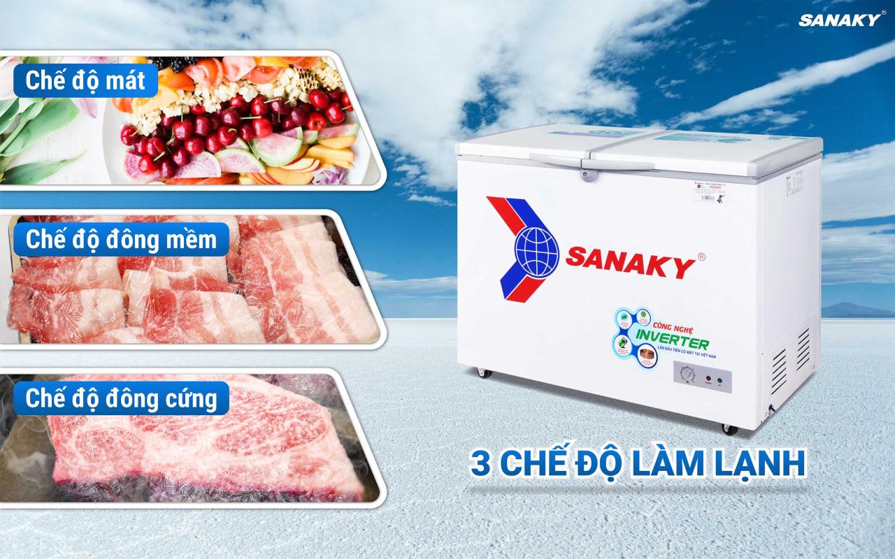 Tủ Đông Sanaky Inverter VH-2899A3 235 lít - bapize.baby - bapize