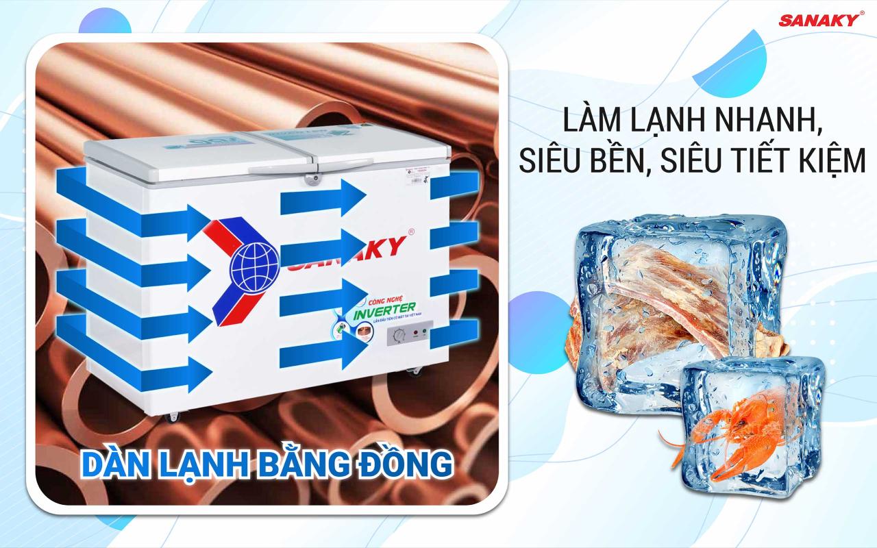 Tủ Đông Sanaky Inverter VH-2899A3 235 lít - bapize.baby - bapize