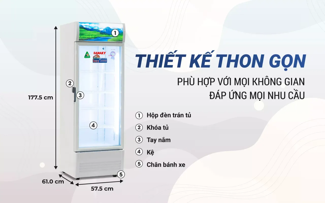 Tủ Mát Sanaky Inverter VH-3089K3 300 lít - bapize.baby - bapize