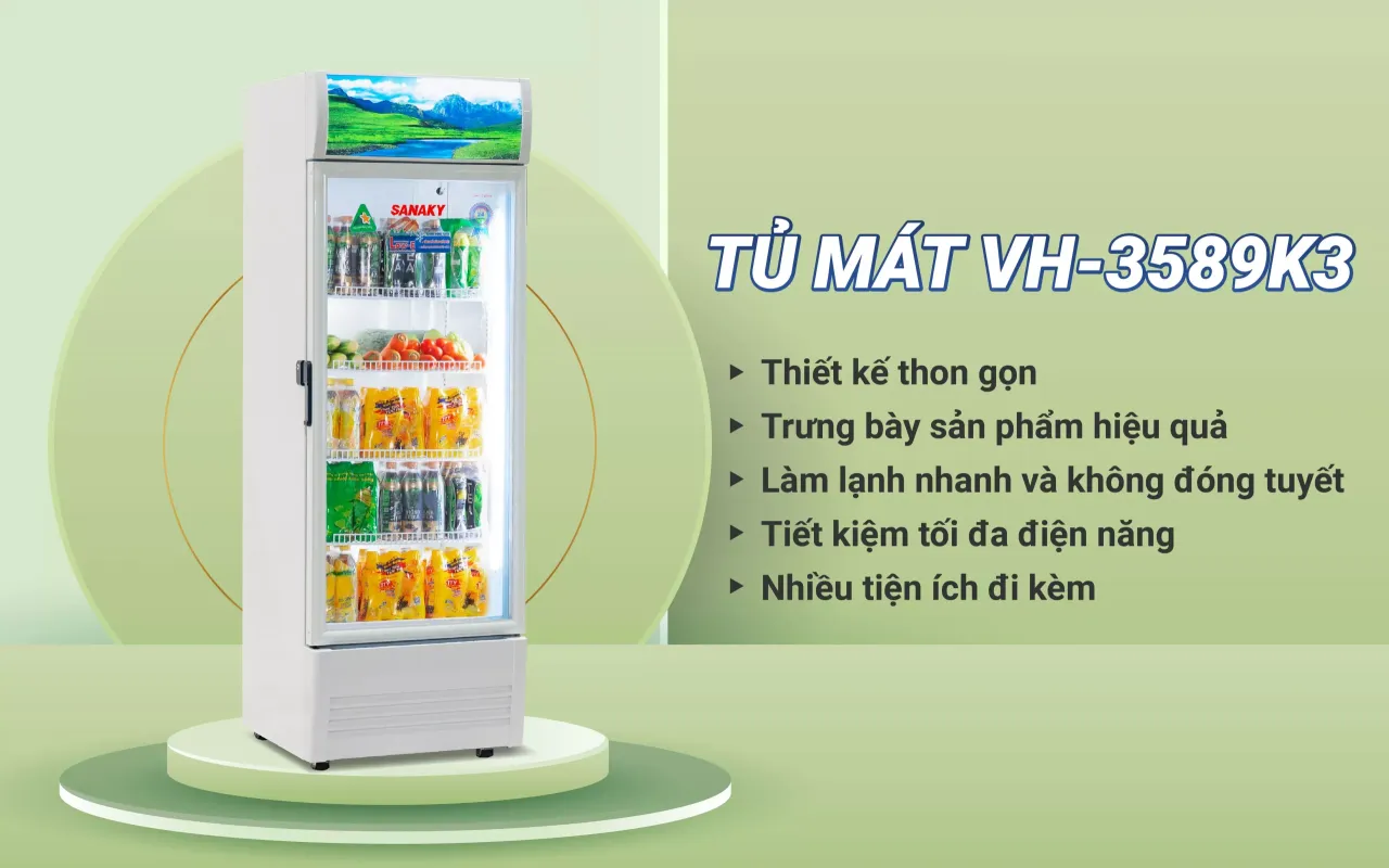 Tủ Mát Sanaky Inverter VH-3589K3 350 lít - bapize.baby - bapize