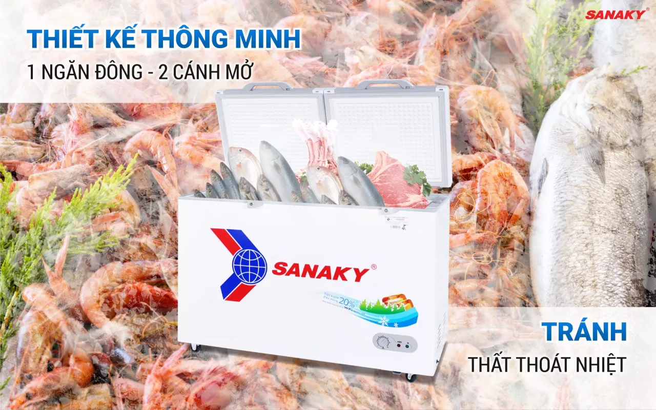 Tủ Đông Sanaky VH-3699A2KD 280 lít - bapize.baby - bapize