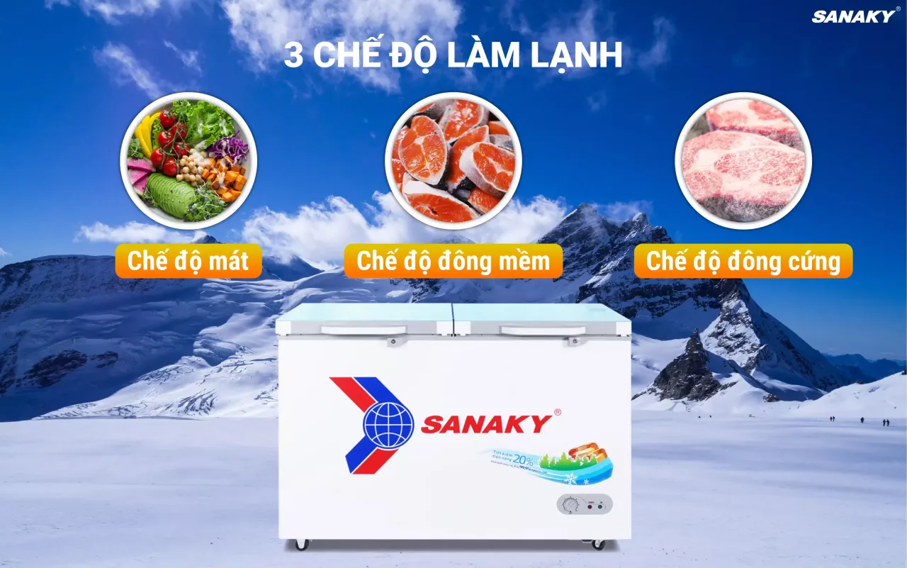 Tủ Đông Sanaky VH-4099A2KD 305 lít - bapize.baby - bapize