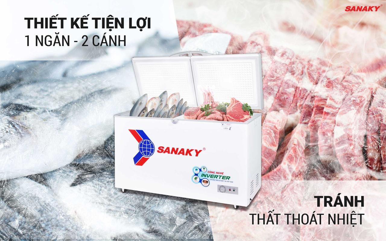 Tủ Đông Sanaky Inverter VH-4099A3 305 lít - bapize.baby - bapize