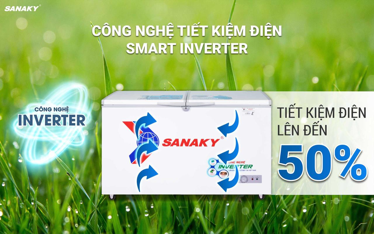 Tủ Đông Sanaky Inverter VH-3699A3 270 lít - bapize.baby - bapize
