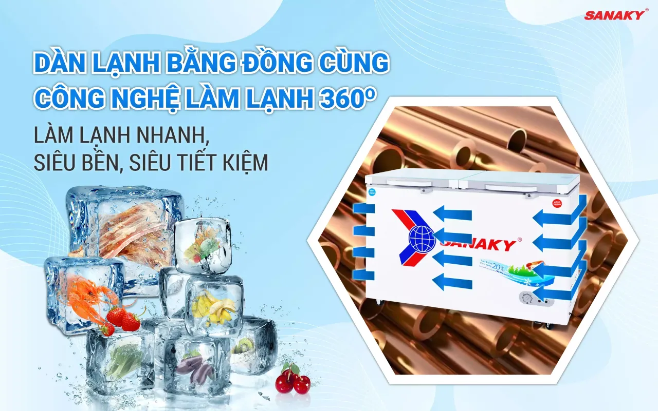 Tủ Đông Sanaky VH-3699W2KD 270 lít - bapize.baby - bapize Tủ Đông Sanaky VH-3699W2KD 270 lít - bapize.baby - bapize