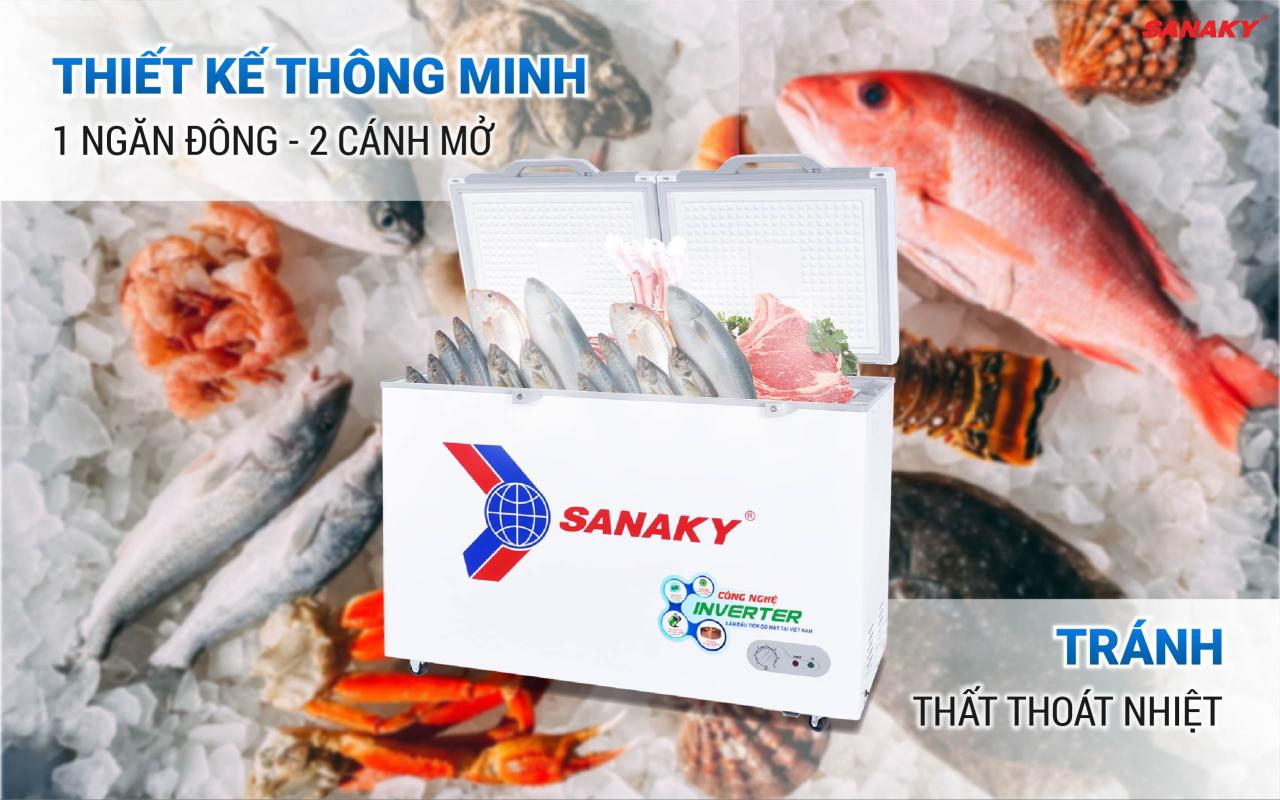 Tủ Đông Sanaky Inverter VH-3699A4K 270 lít - bapize.baby - bapize