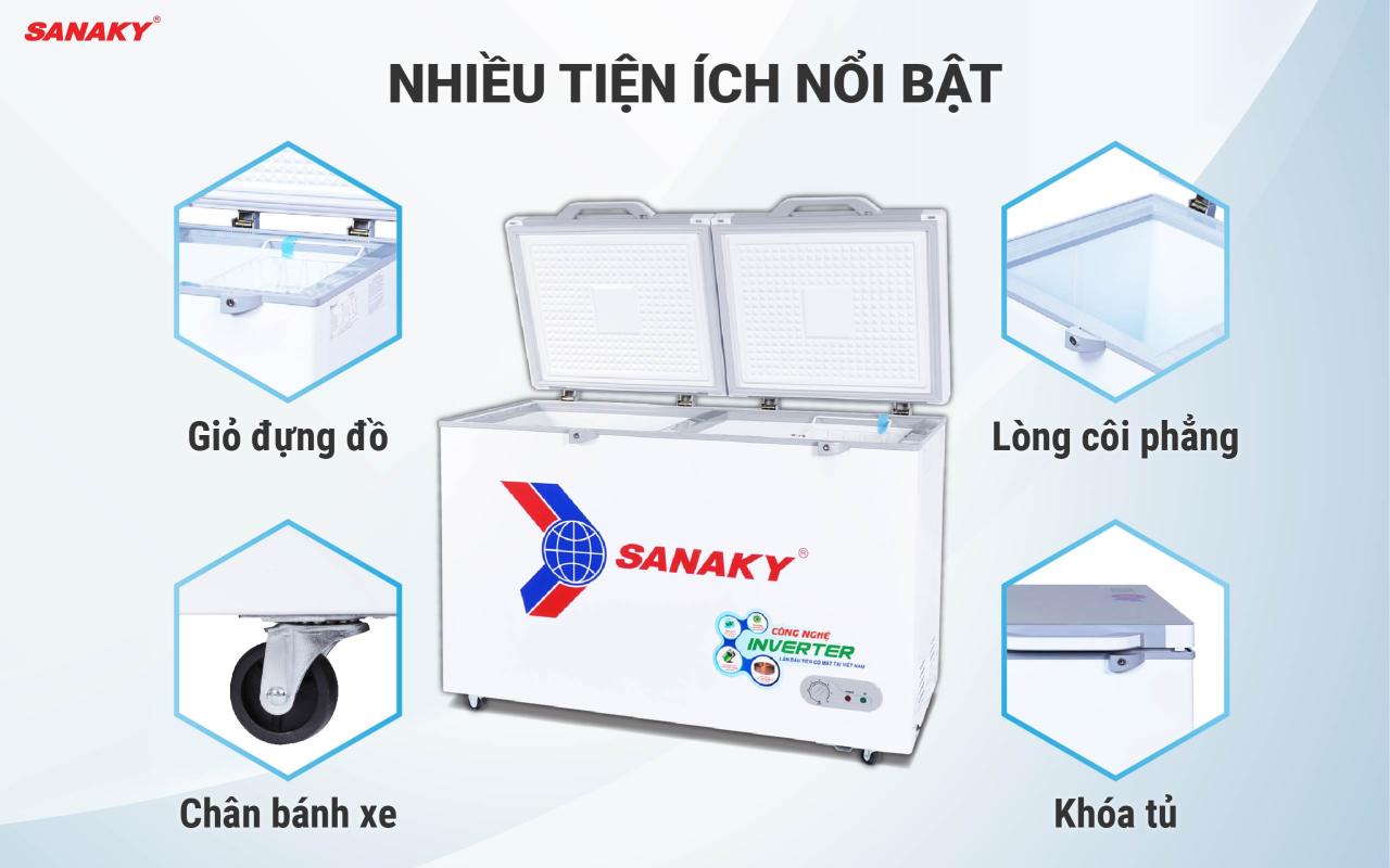 Tủ Đông Sanaky Inverter VH-3699A4K 270 lít - bapize.baby - bapize