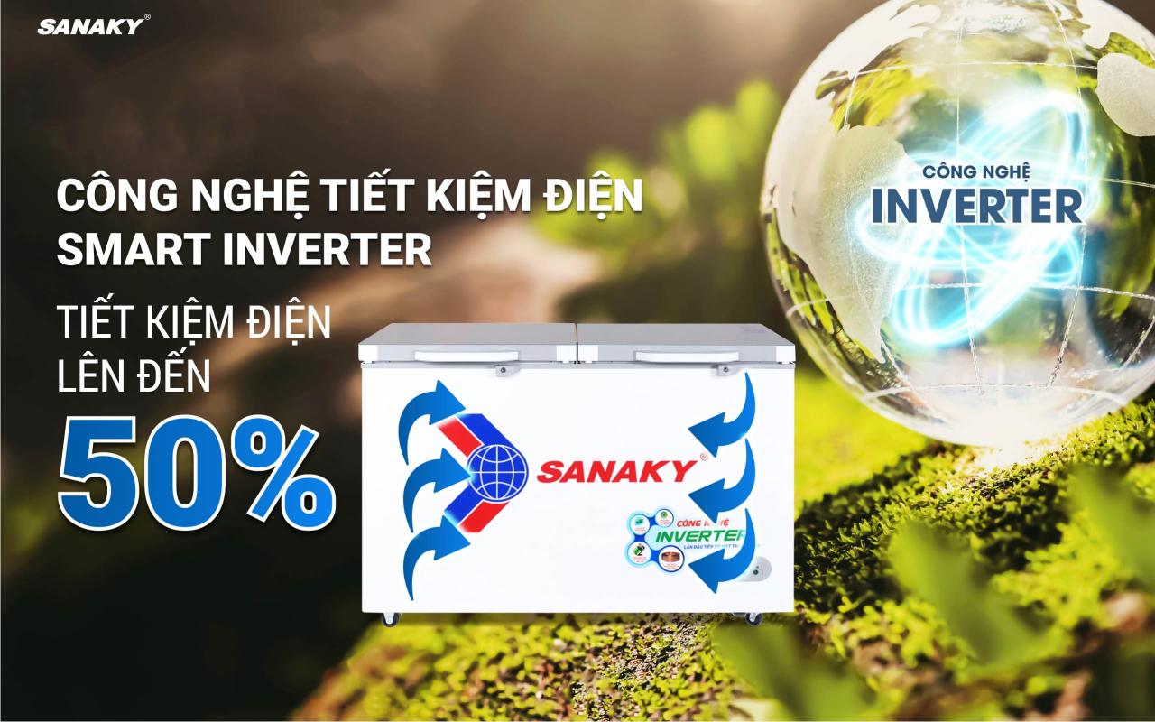 Tủ Đông Sanaky Inverter VH-3699A4K 270 lít - bapize.baby - bapize