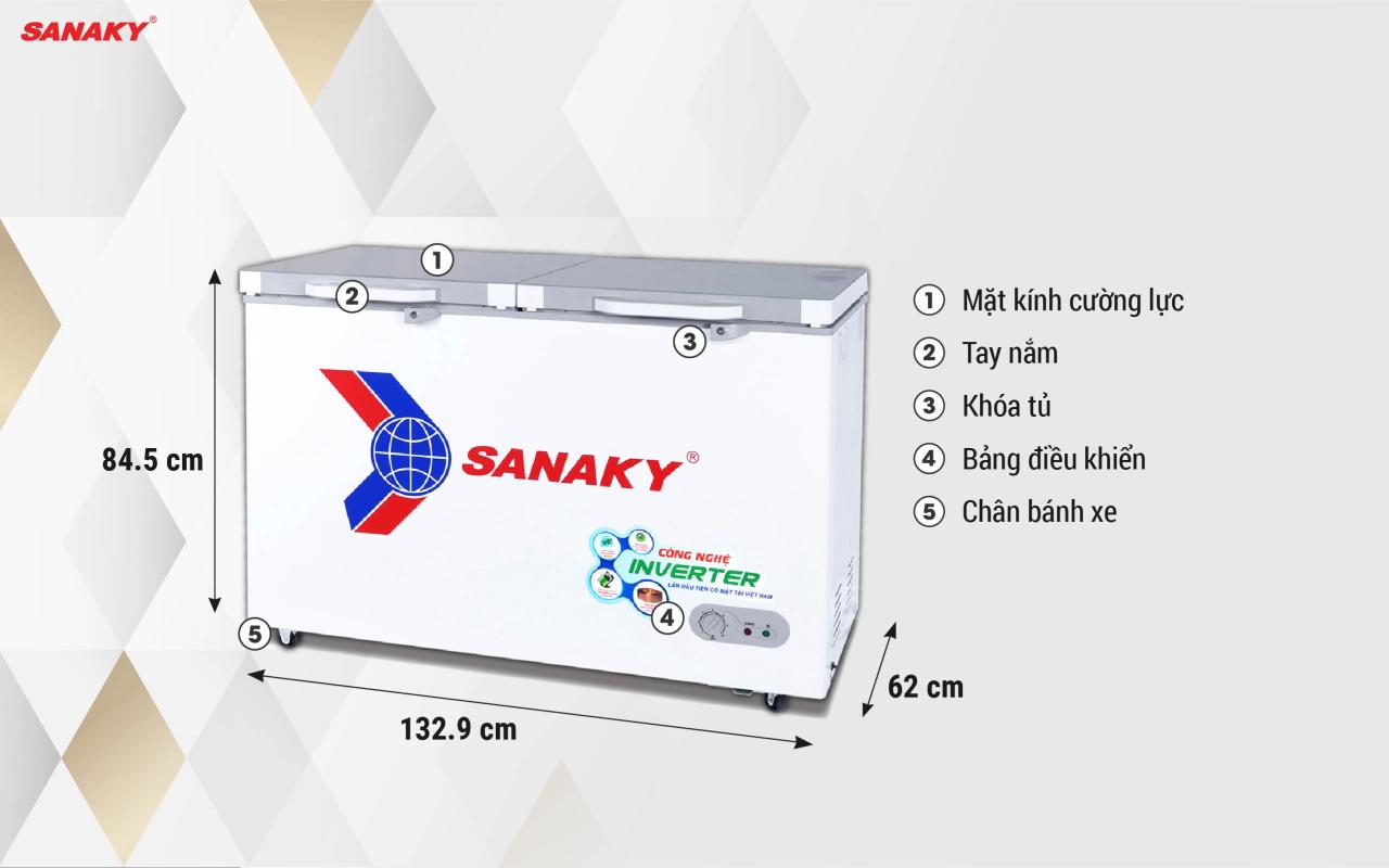 Tủ Đông Sanaky Inverter VH-4099A4K 305 lít - bapize.baby - bapize