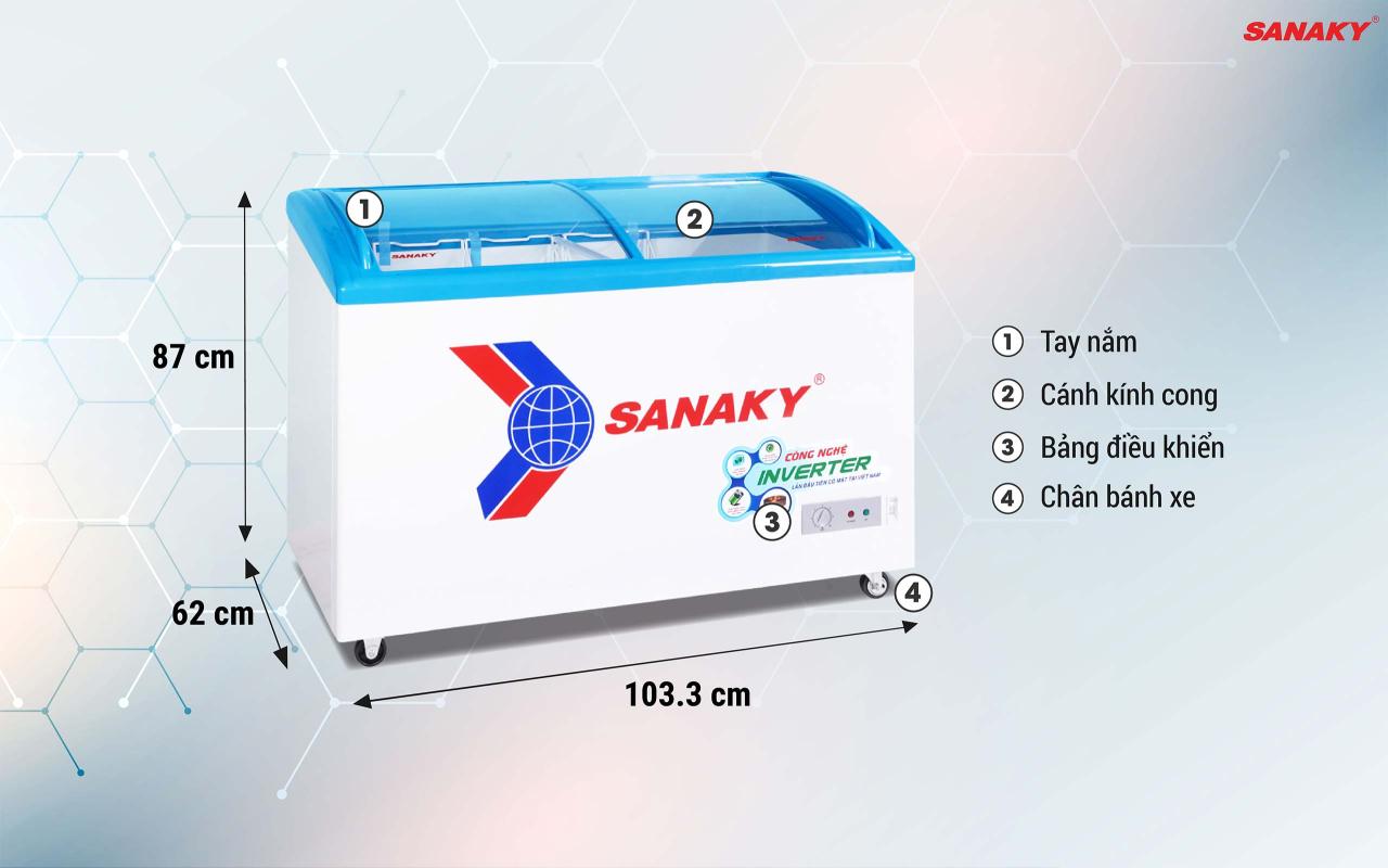 Tủ Đông Sanaky Inverter VH-3899K3 260 lít - bapize.baby - bapize