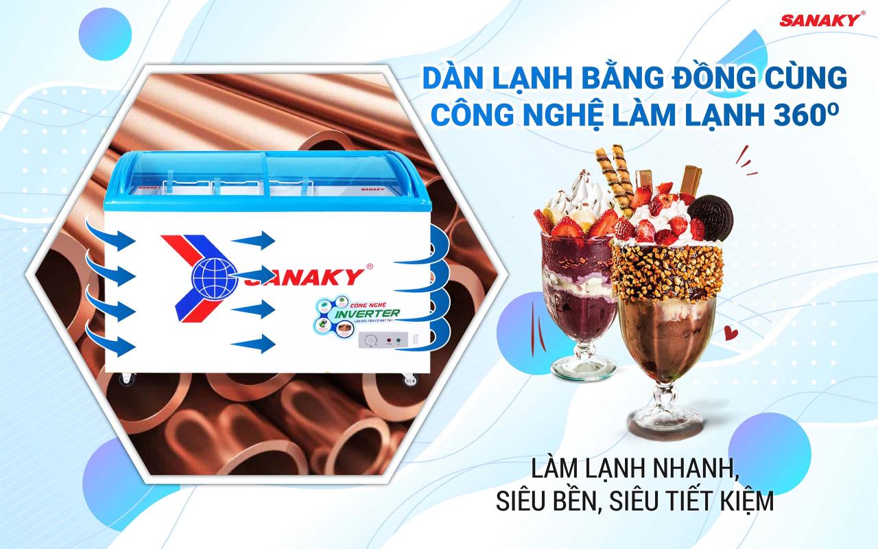 Tủ Đông Sanaky Inverter VH-3899K3 260 lít - bapize.baby - bapize
