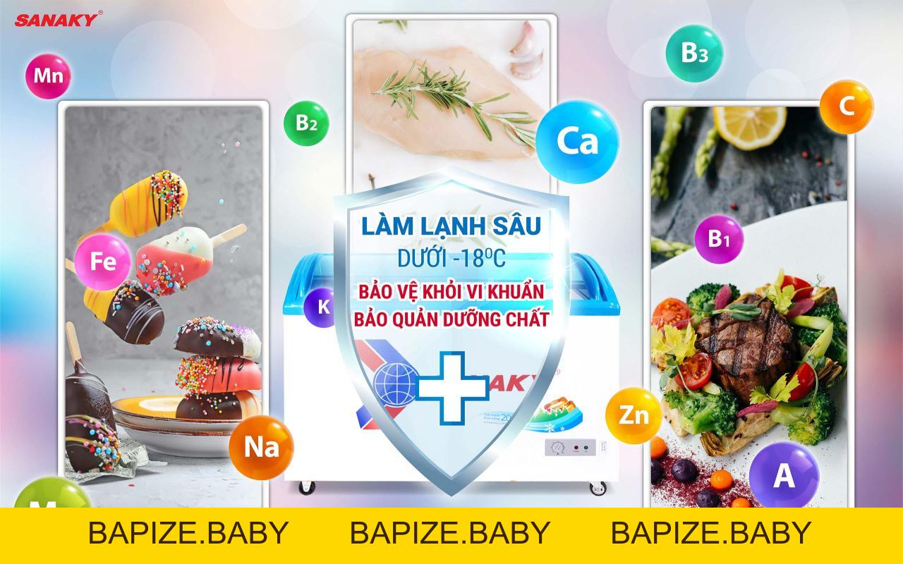 Tủ Đông Sanaky VH-3899K 260 lít - bapize.baby - bapize Tủ Đông Sanaky VH-3899K 260 lít - bapize.baby - bapize