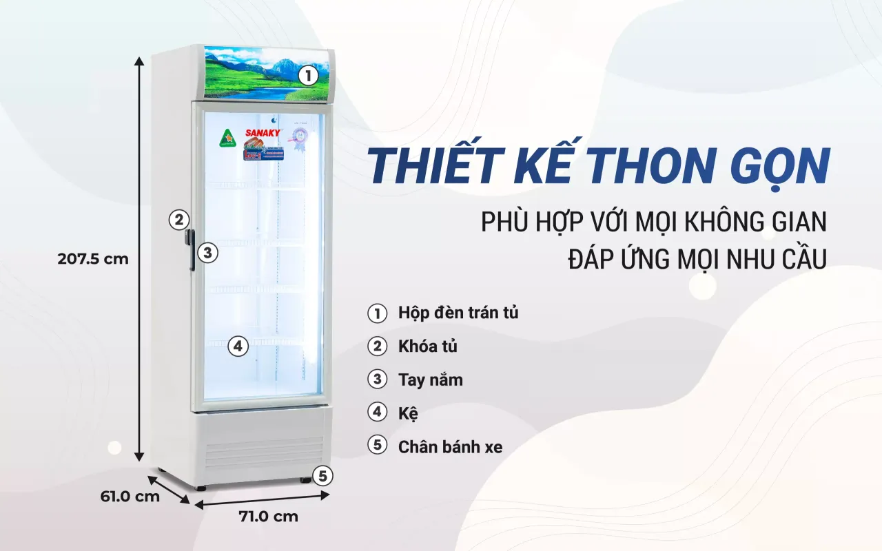 Tủ Mát Sanaky Inverter VH-5089K3 480 lít - bapize.baby - bapize