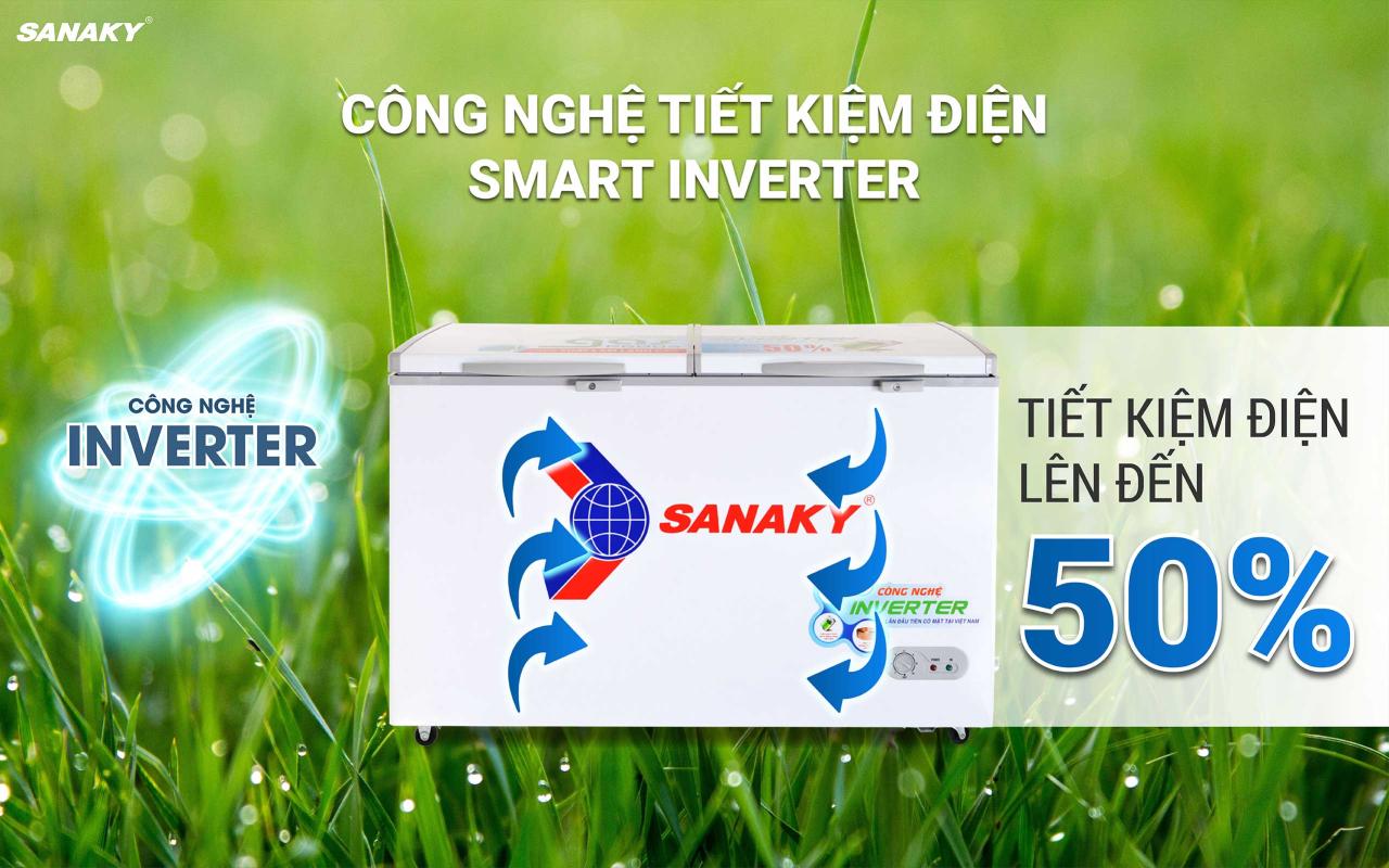 Tủ Đông Sanaky Inverter VH-5699HY3 410 lít - bapize.baby - bapize