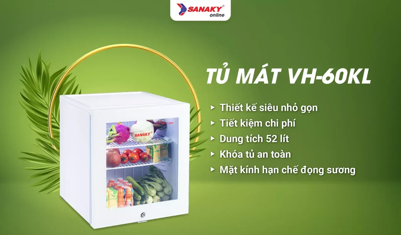 Tủ mát mini Sanaky VH-60KL - bapize.baby - bapize