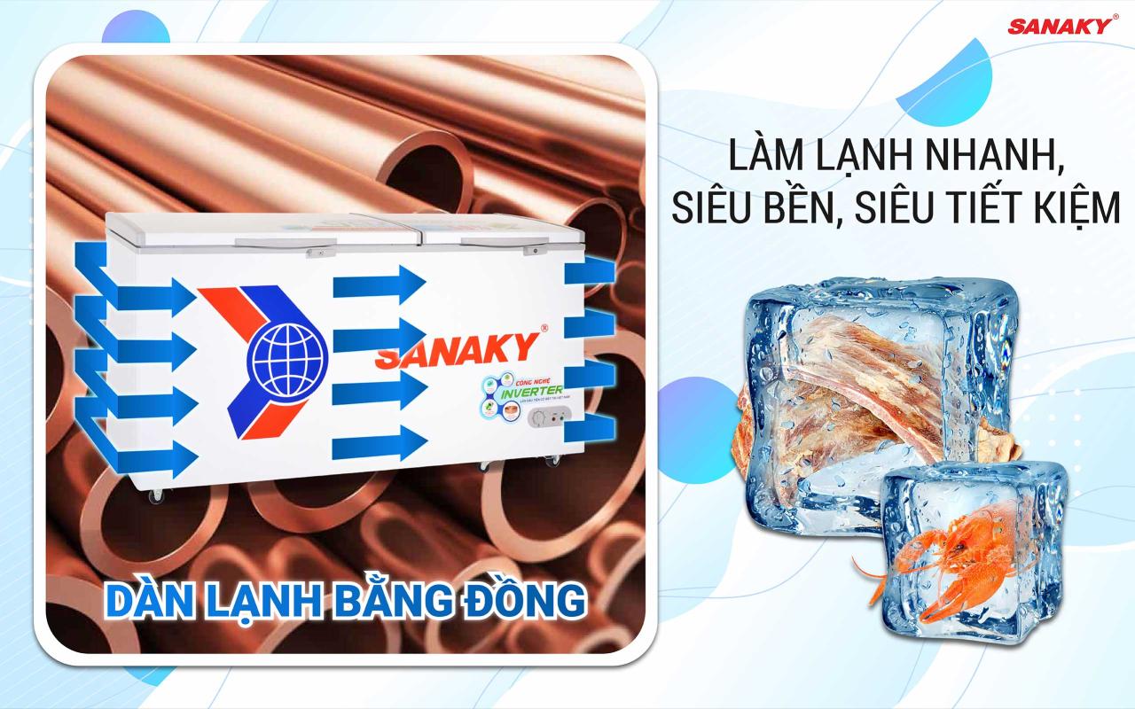 Tủ Đông Sanaky Inverter VH-6699HY3 530 lít - bapize.baby - bapize