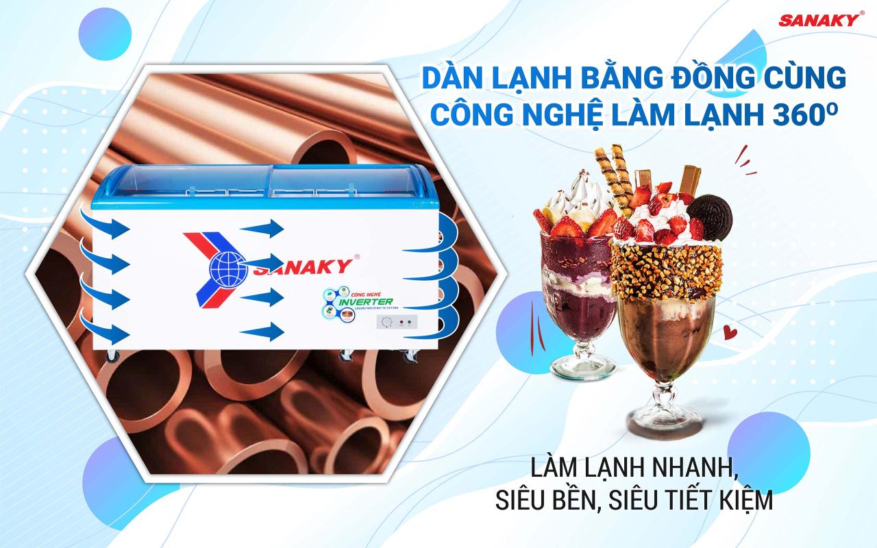 Tủ Đông Sanaky Inverter VH-6899K3 450 lít - bapize.baby - bapize