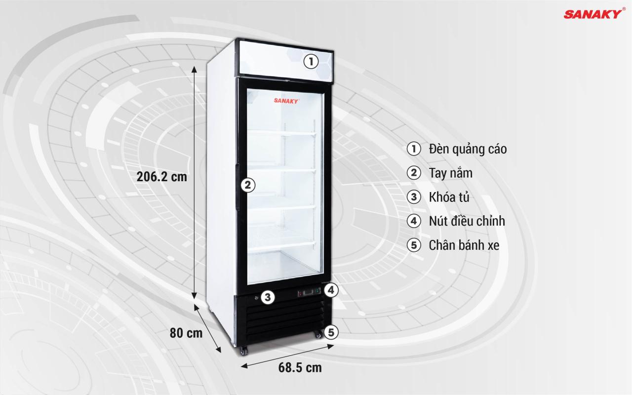 Tủ Đông Đứng Sanaky VH-768K 590 lít - bapize.baby - bapize