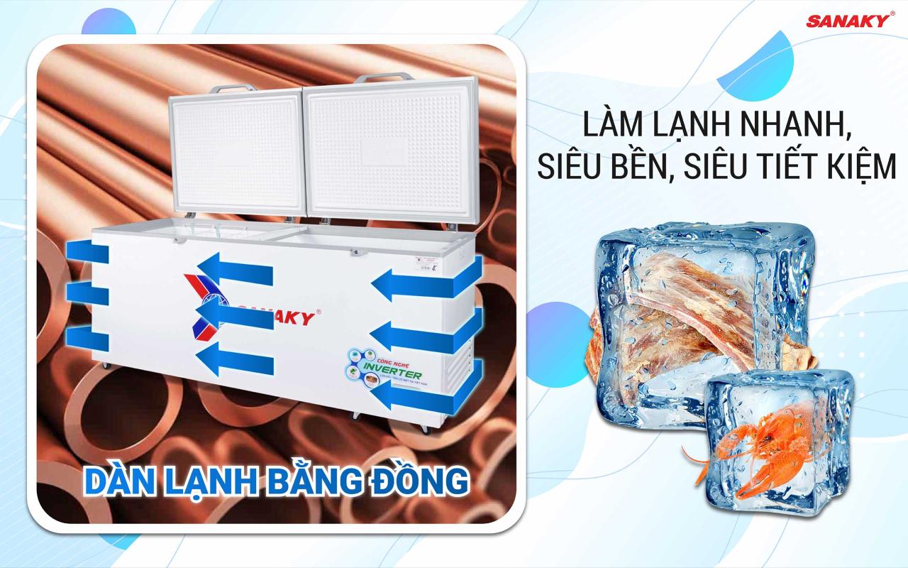 Tủ Đông Sanaky Inverter VH-8699HY3 761 lít - bapize.baby - bapize