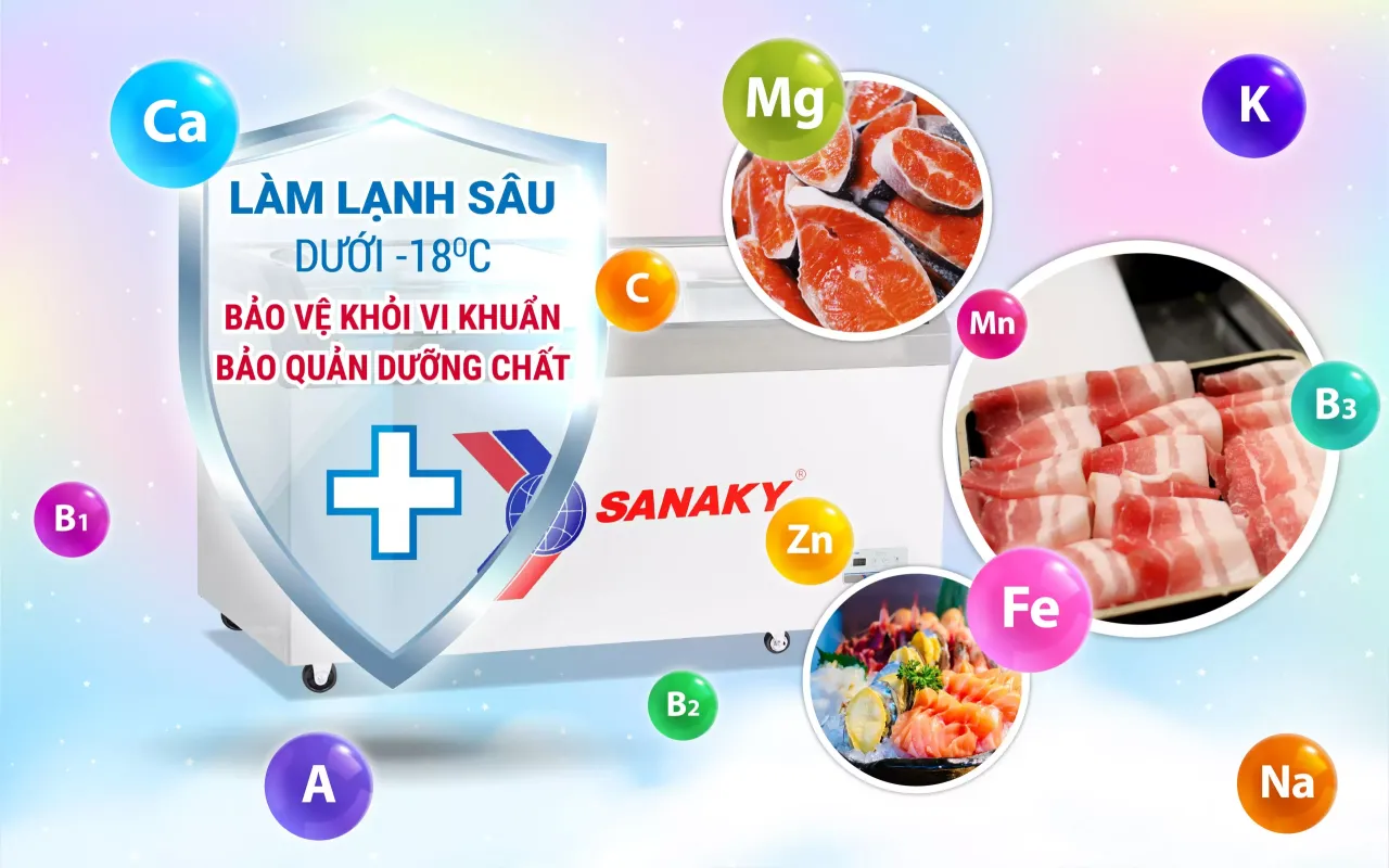 Tủ Đông Sanaky VH-888KA 500 lít - bapize.baby - bapize