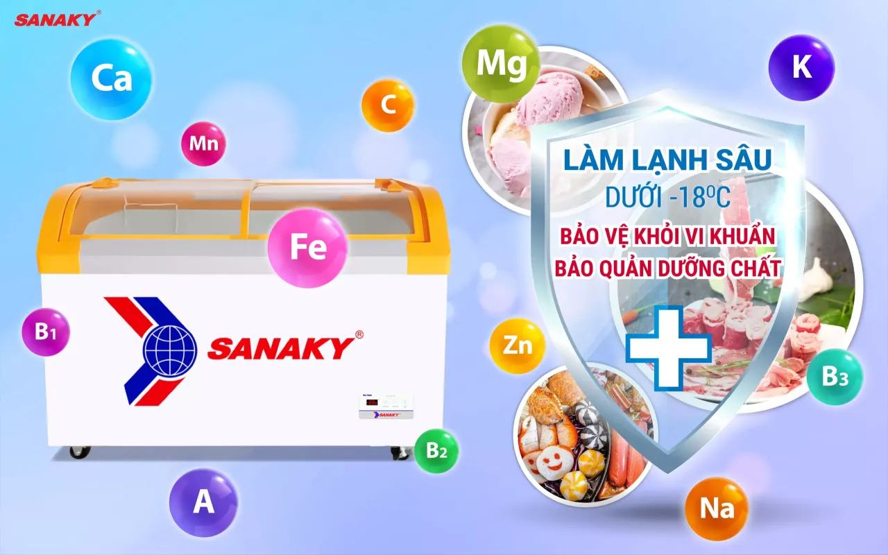 Tủ Đông Sanaky VH-4899KB 350 lít - bapize.baby - bapize