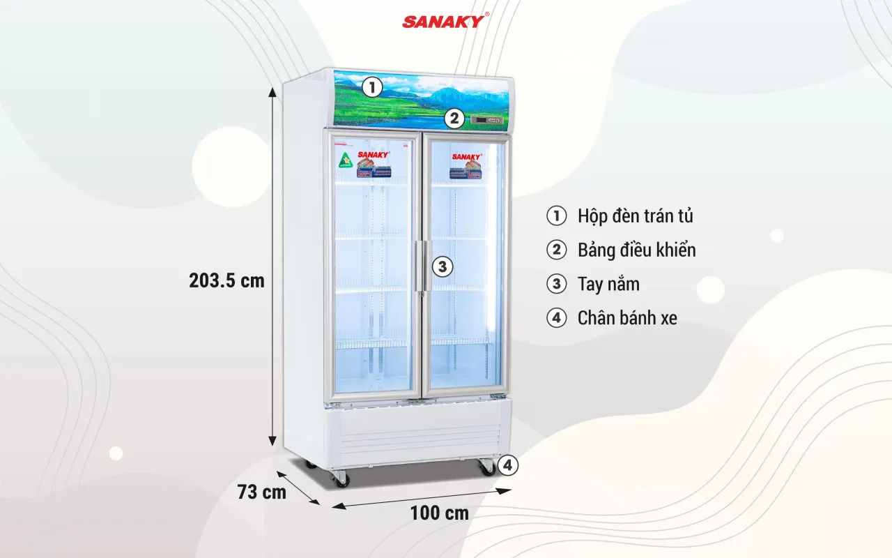 Tủ Mát Sanaky Inverter VH-1009HP3 900 lít - bapize.baby - bapize
