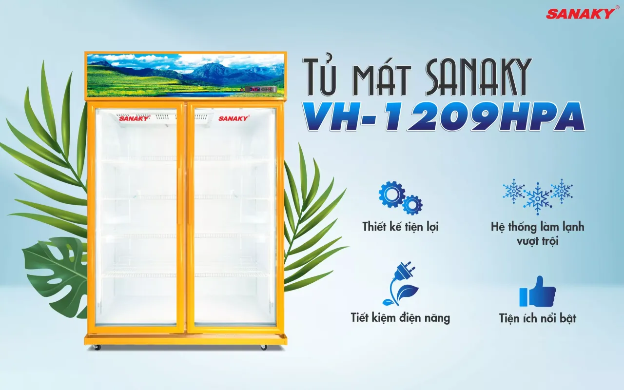 Tủ Mát Sanaky Inverter VH-1209HPA 1100 Lít - bapize.baby - bapize