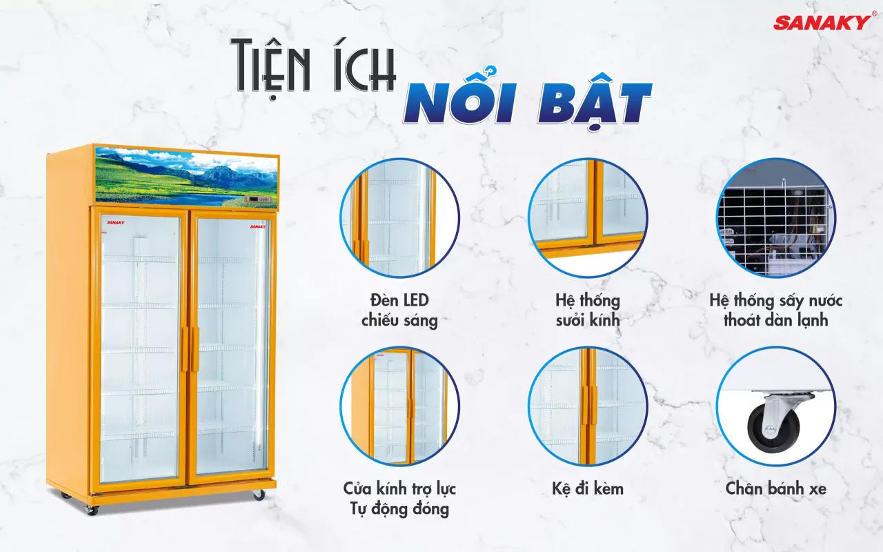 Tủ Mát Sanaky Inverter VH-1209HPA 1100 Lít - bapize.baby - bapize