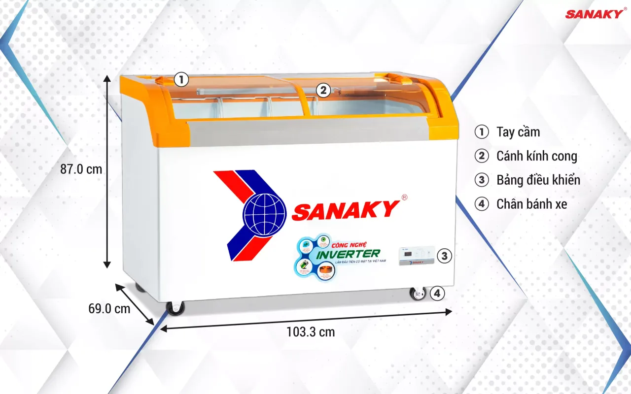 Tủ Đông Sanaky Inverter VH-3899K3B 280 lít - bapize.baby - bapize