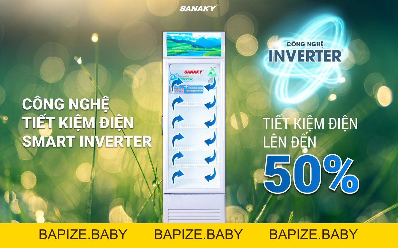 Tủ Mát Sanaky Inverter VH-408K3L 340 lít - bapize.baby - bapize