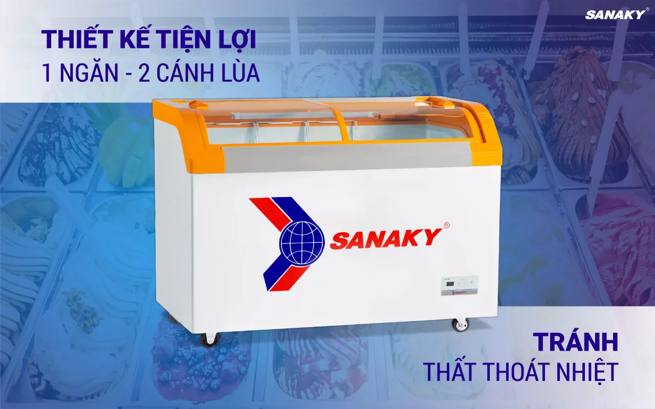 Tủ Đông Sanaky VH-4899KB 350 lít - bapize.baby - bapize