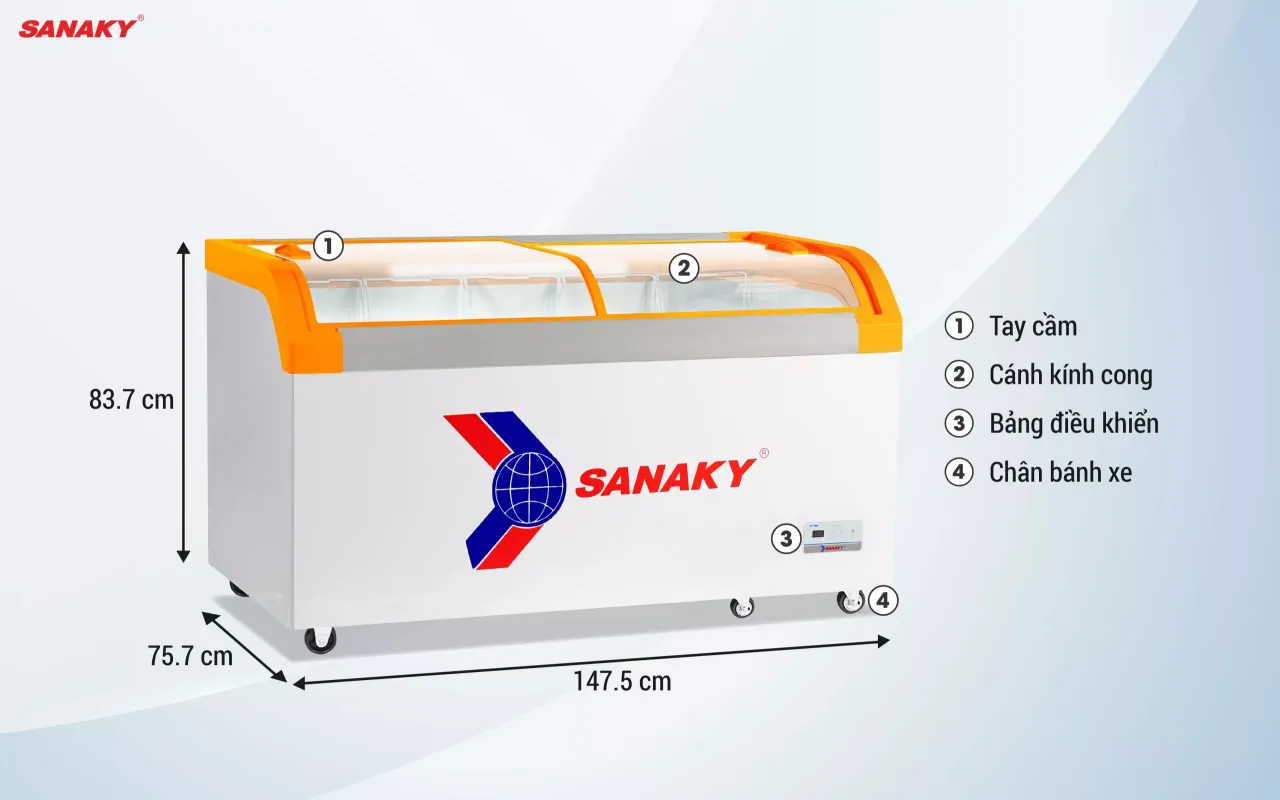Tủ Đông Sanaky VH-899KA 500 lít - bapize.baby - bapize