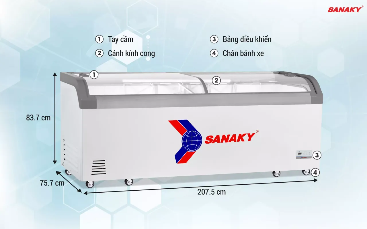 Tủ Đông Sanaky VH-1008KA 750 lít - bapize.baby - bapize