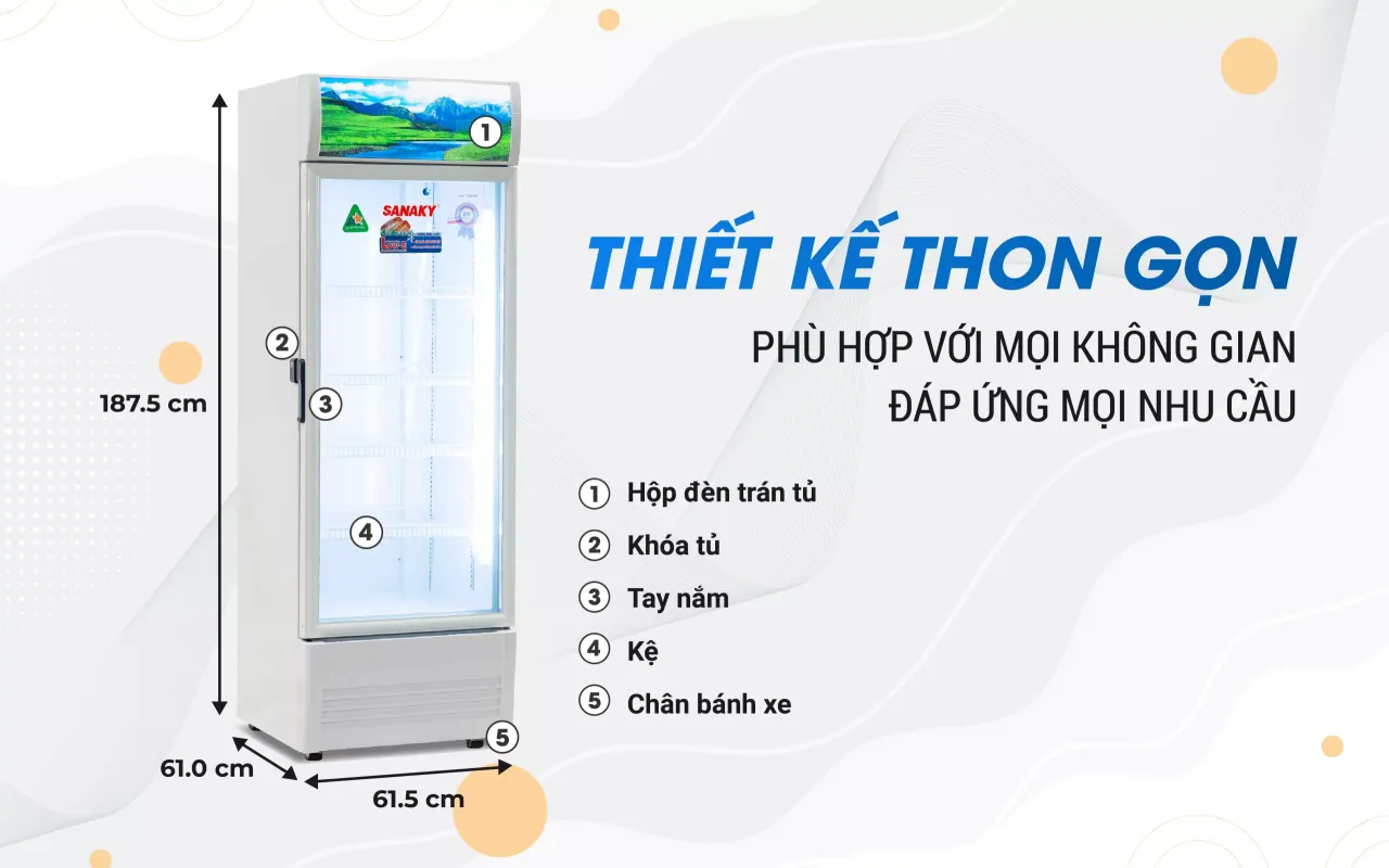 Tủ Mát Sanaky VH-3589K 350 lít - bapize.baby - bapize